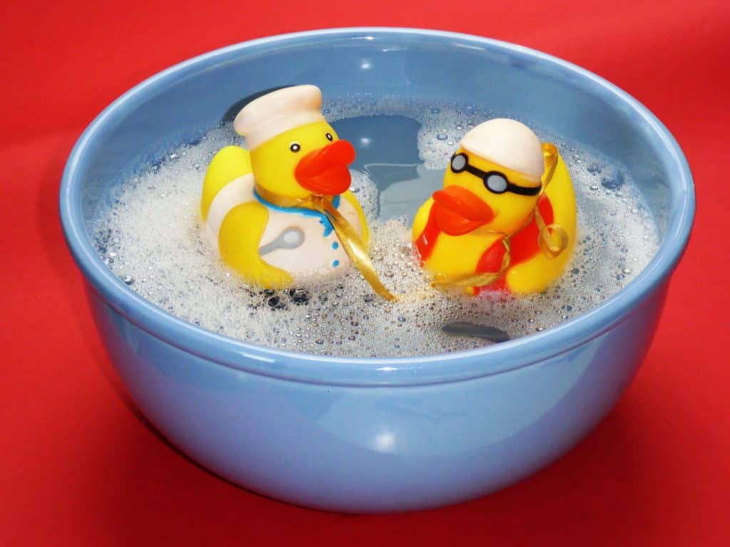 Bath time - science play - early years