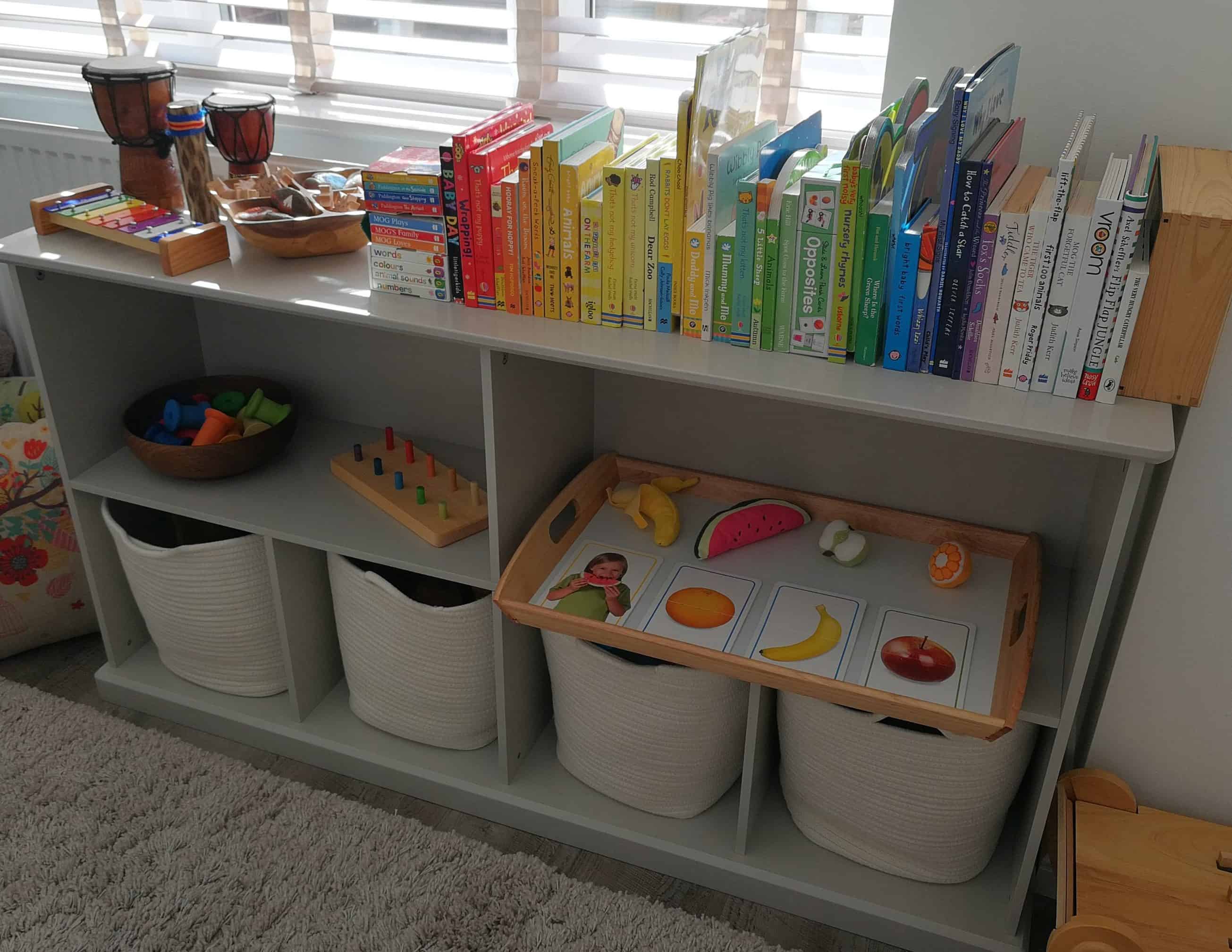 Shelfie - toy rotation - toy organisation - early years - toddler ideas - play