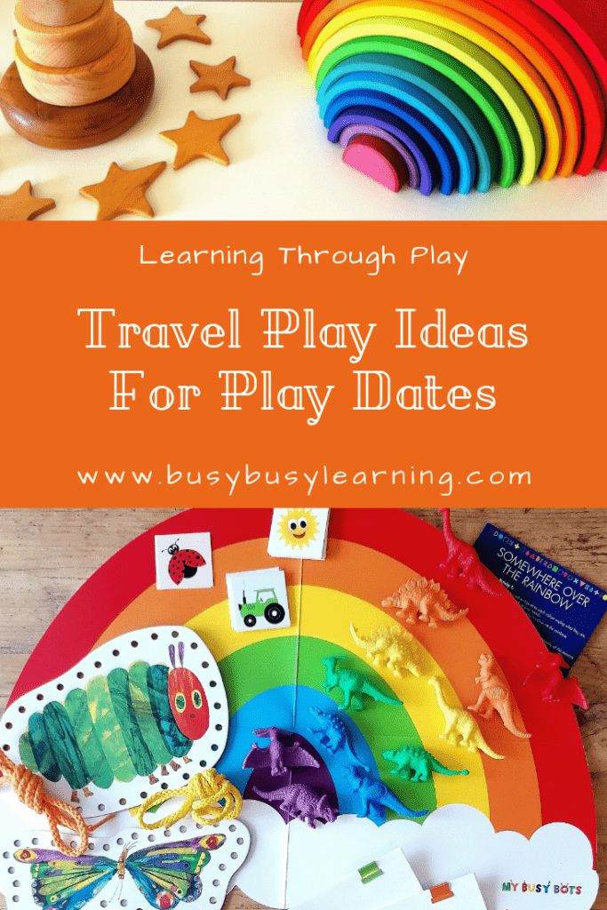 Travel play - play dates - eating out - travel toys - flight ideas - fine motor - small world - dinosaurs - threading - modelling - beeswax - tiny land
